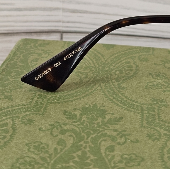 Gucci Aviator GG0105S Aviator Sunglasses in Gold and Brown Gradient NWT - Picture 6 of 10